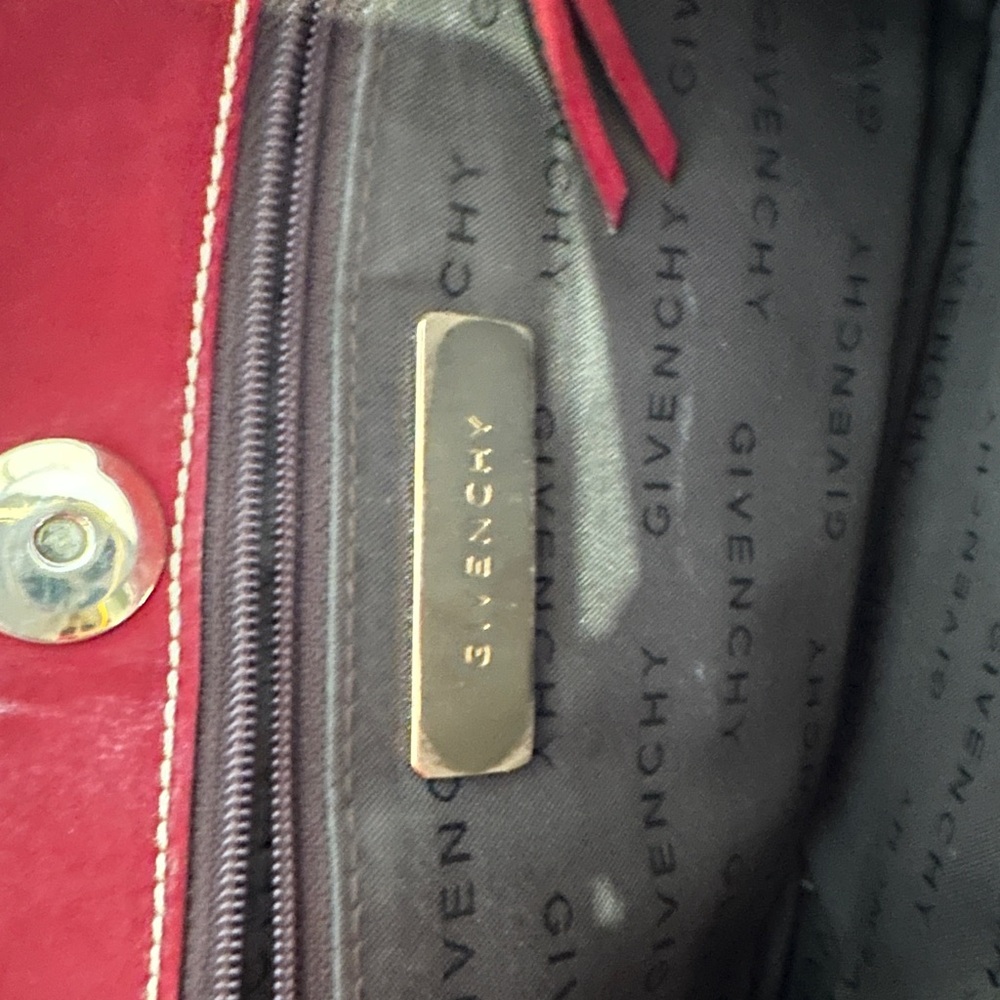 Givenchy Wine Red Leather Shoulder Bag - Picture 4 of 6